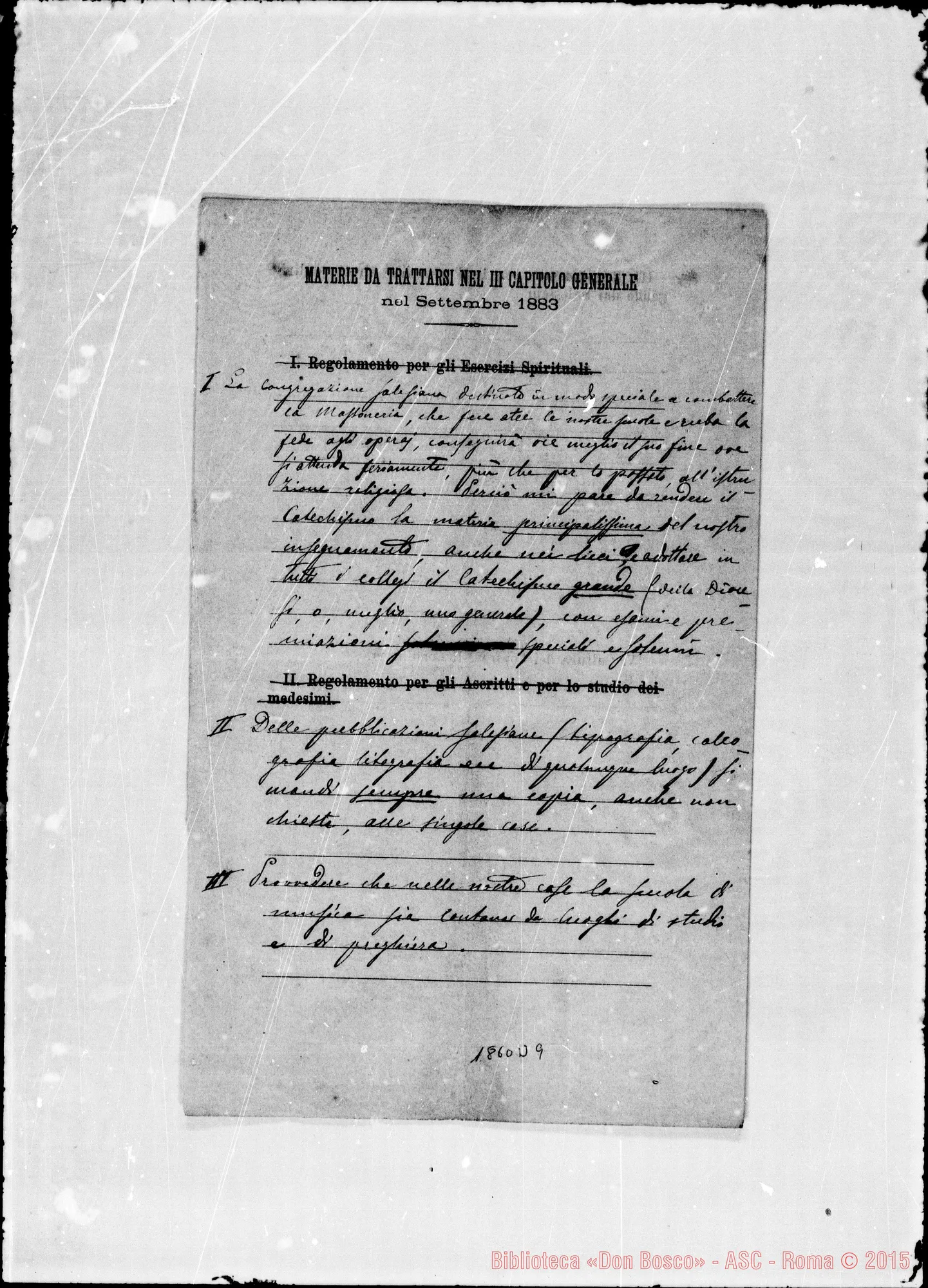 Fotogramma D 9 — Senza firma