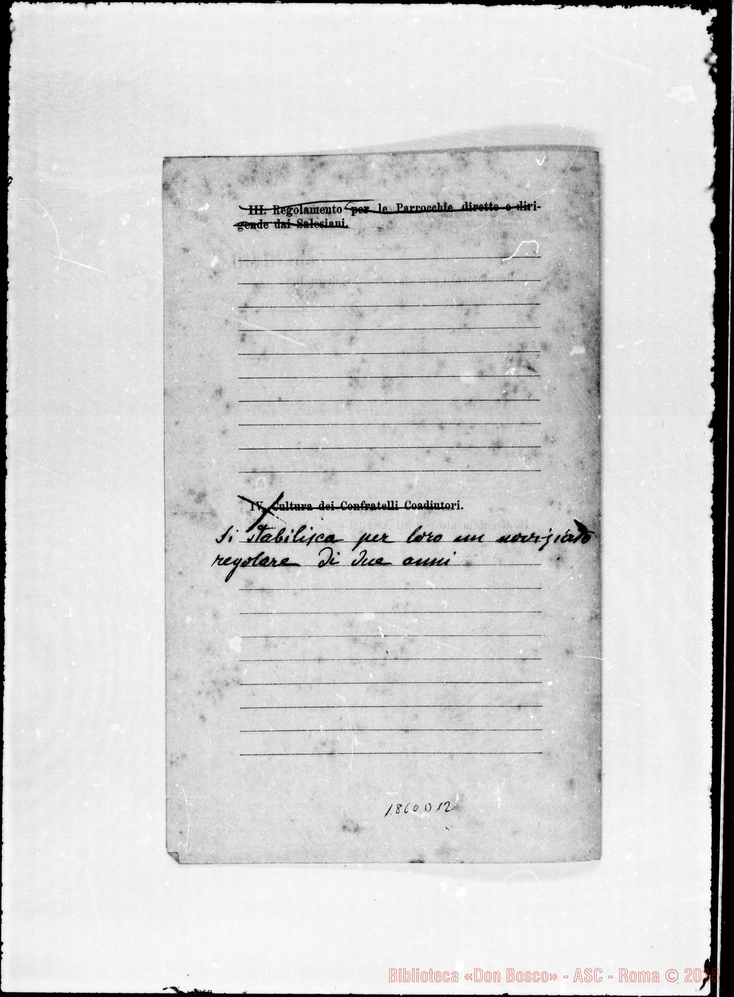 Fotogramma D 12 — Senza firma