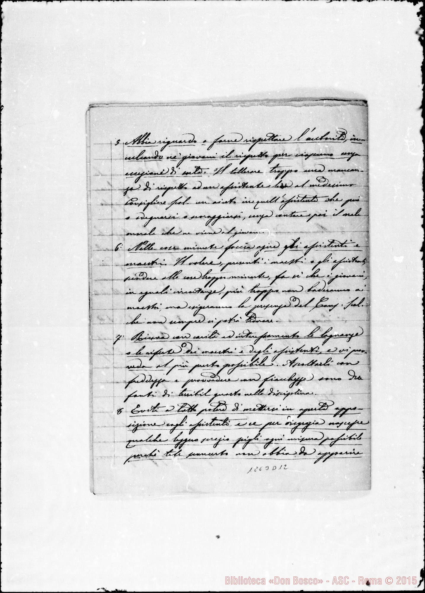 Fotogramma D 12 — Revisione E Modificazione dei Regolamenti delle case
