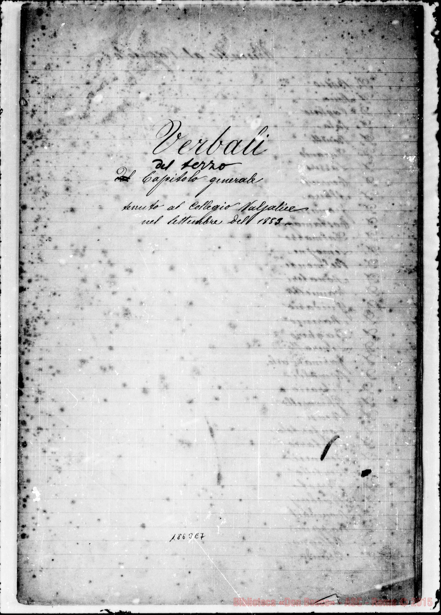 Fotogramma E 7 — Verbali. (In prima pagina, elenco dei partecipanti)