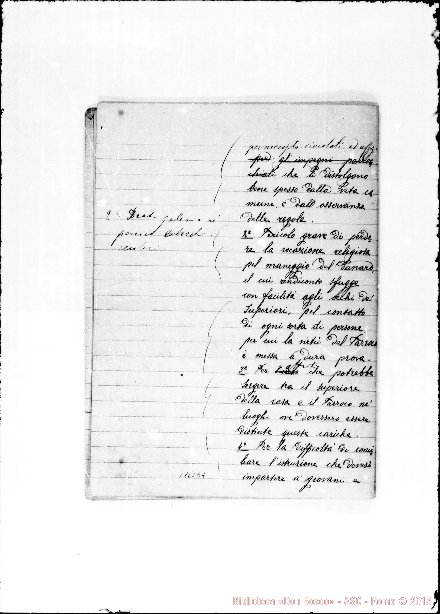 Fotogramma E 7 — Parrocchie: Regolamento