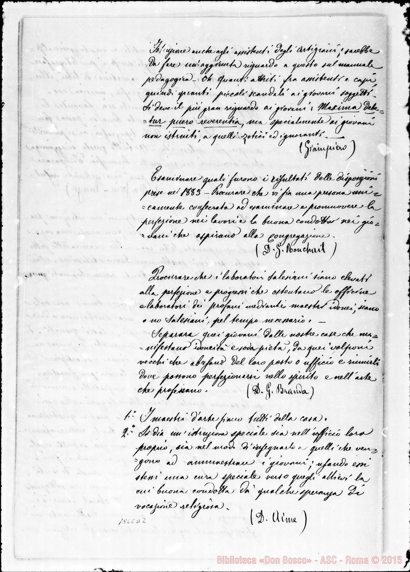 Fotogramma D 2 — Indirizzo da darsi N. 2
