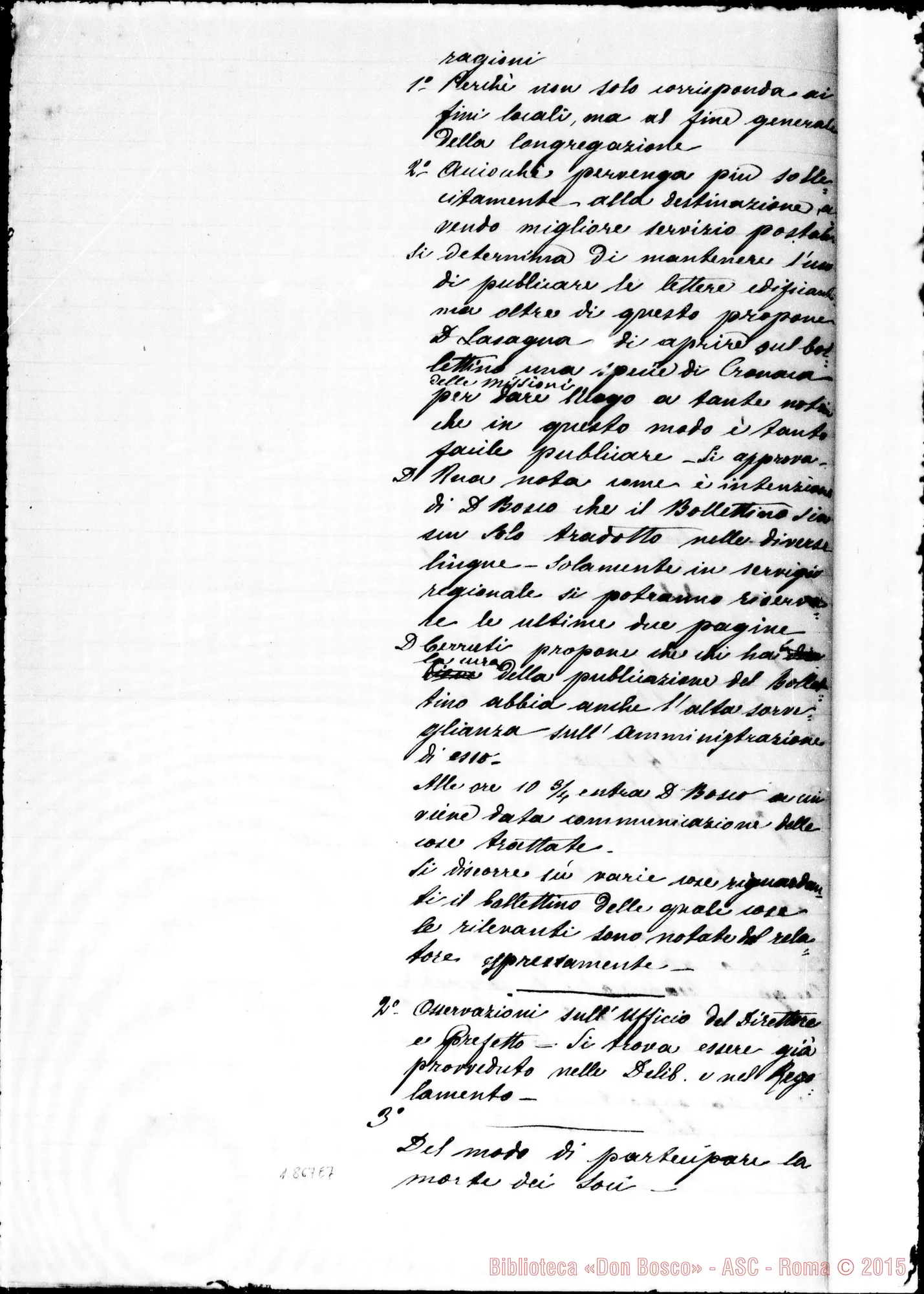 Fotogramma E 7 — Relazione del IV Capitolo Generale