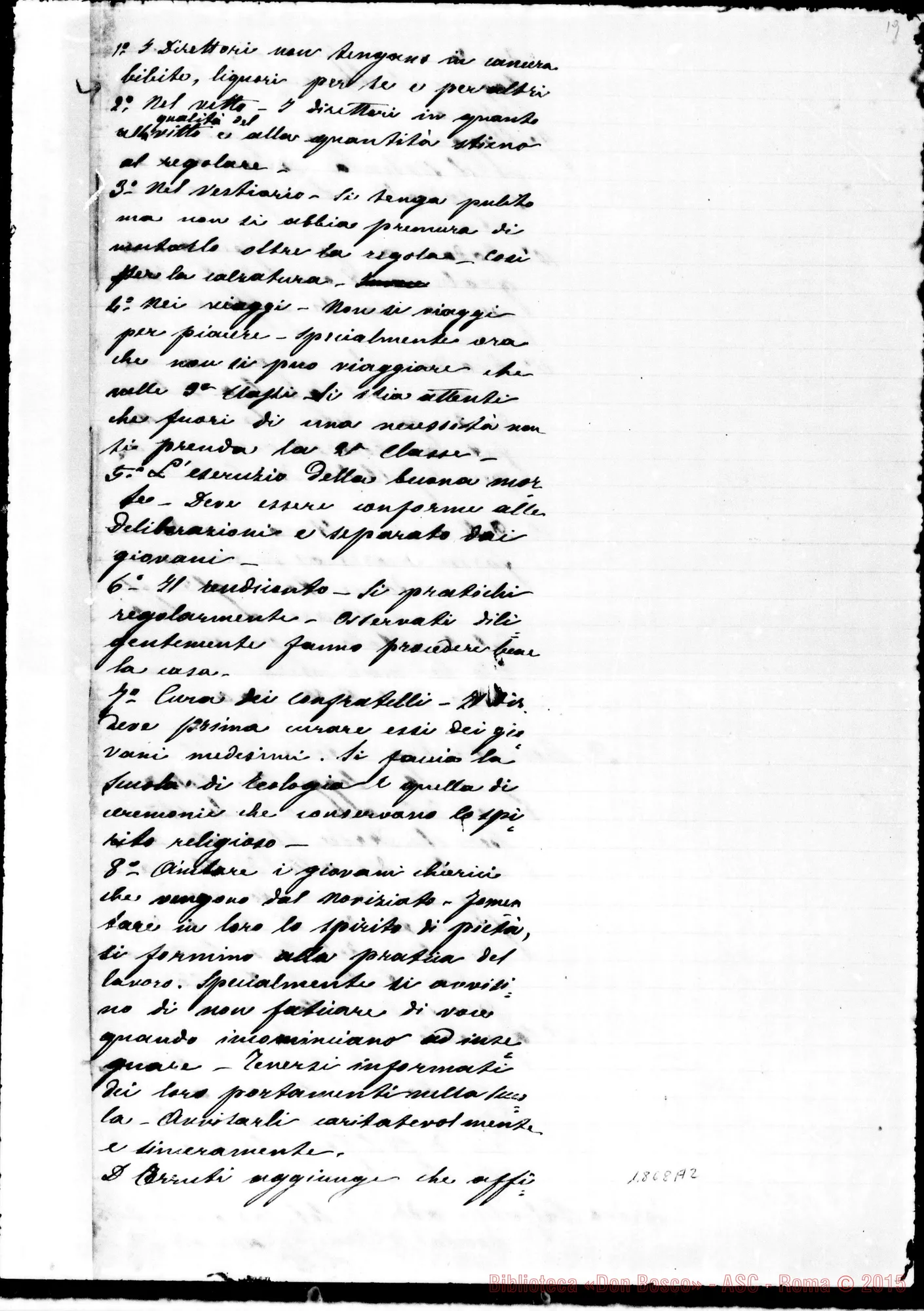 Fotogramma A 2 — Relazione del IV Capitolo Generale