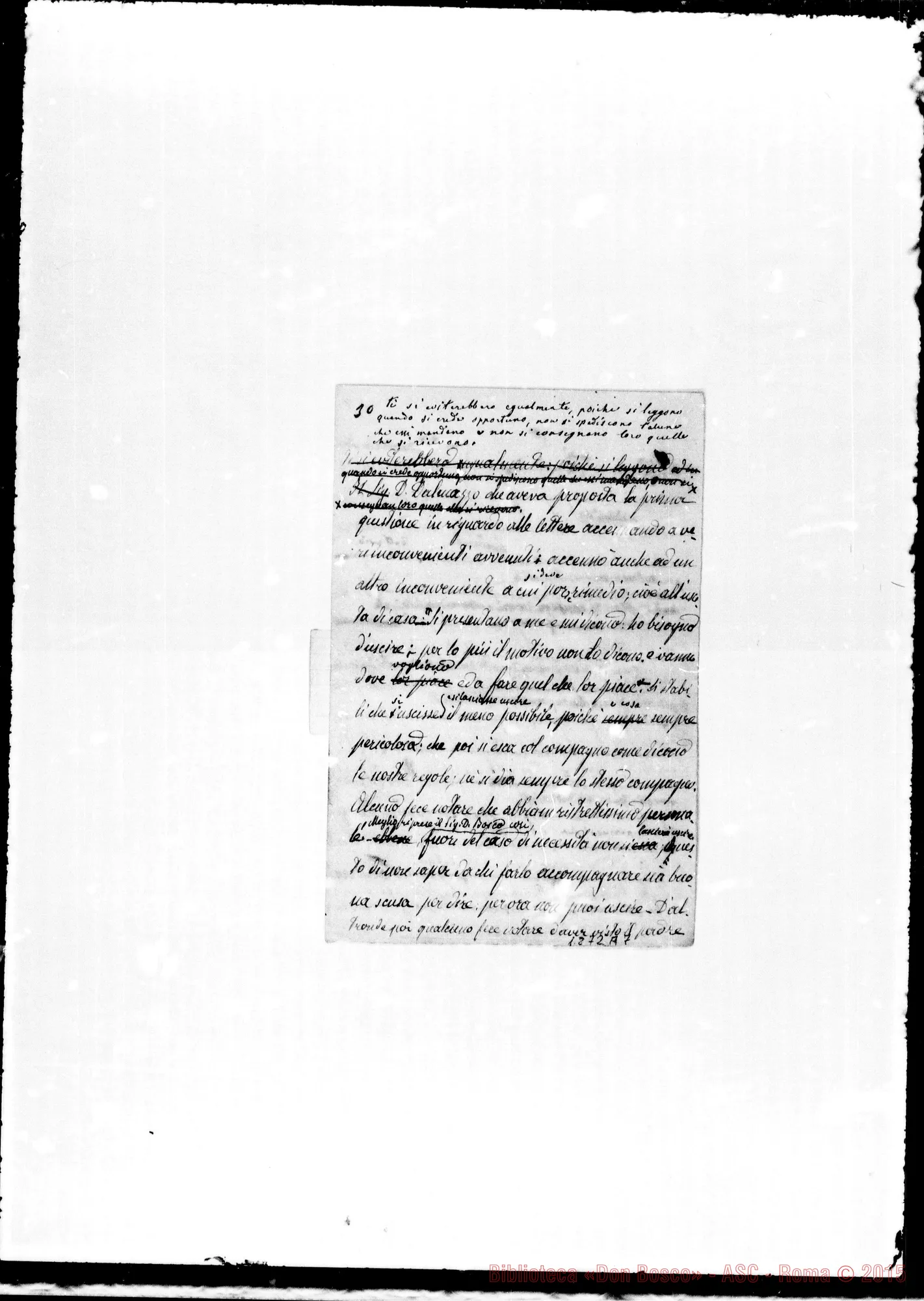 Fotogramma A 7 — 1875: Cinque conferenze private nei giorni 14-15-16 aprile. Ms. Barberis