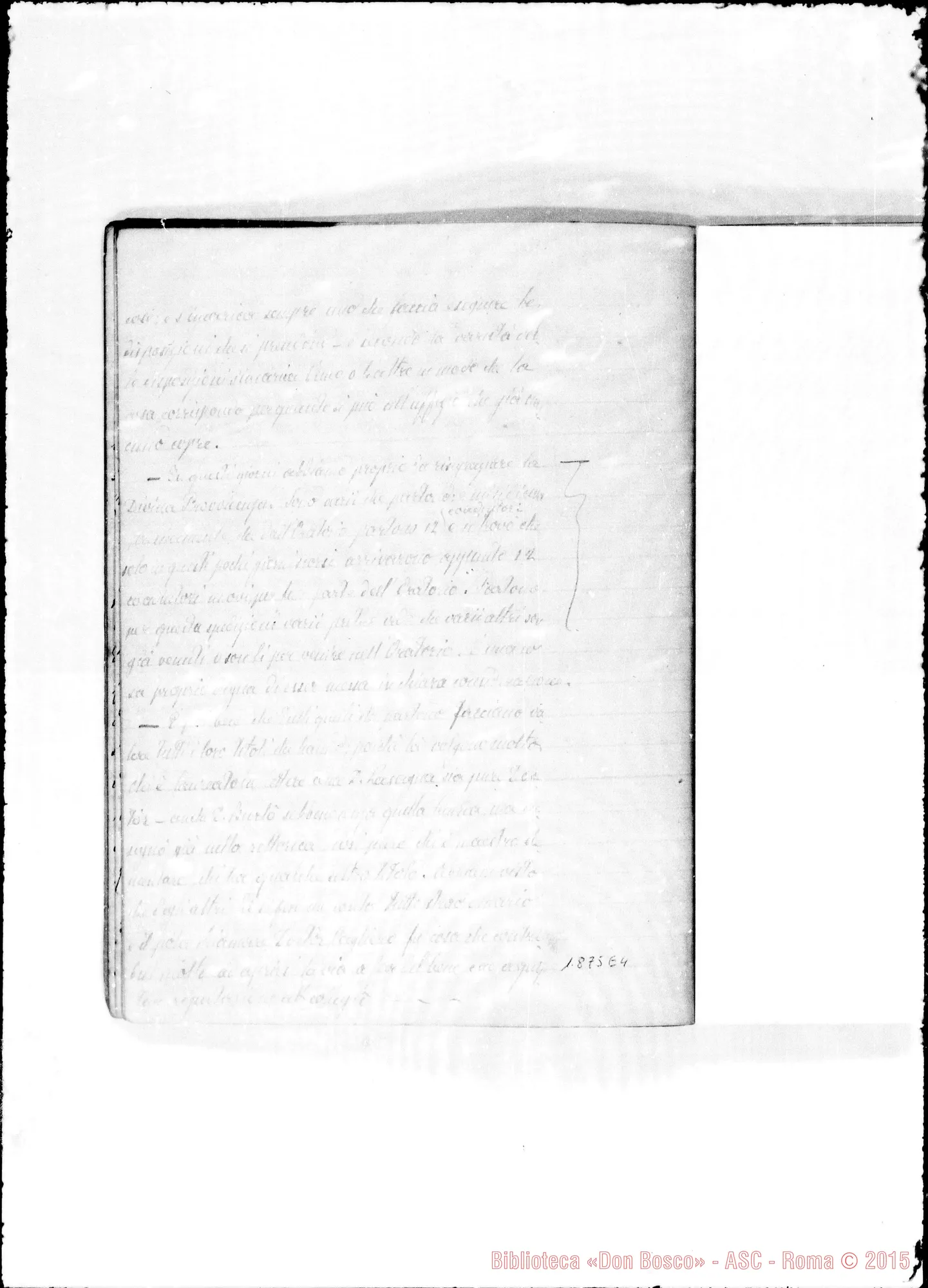 Fotogramma E 4 — Verbali del Cap. Sup. Quaderno I, ms. originale Barberis (1875-1877)