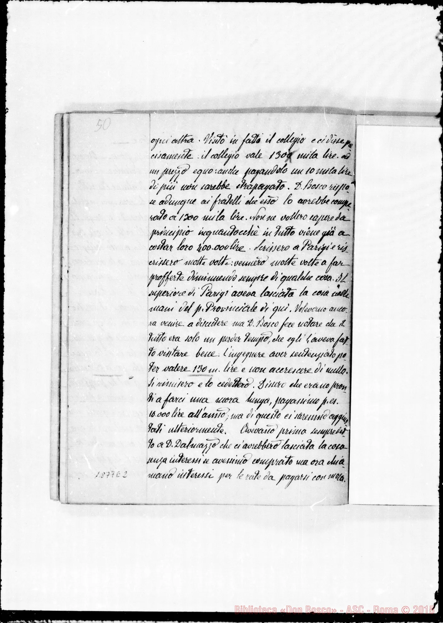 Fotogramma E 2 — Verbali del Cap. Sup. Quaderno II, ms. originale Barberis (1878-1879)