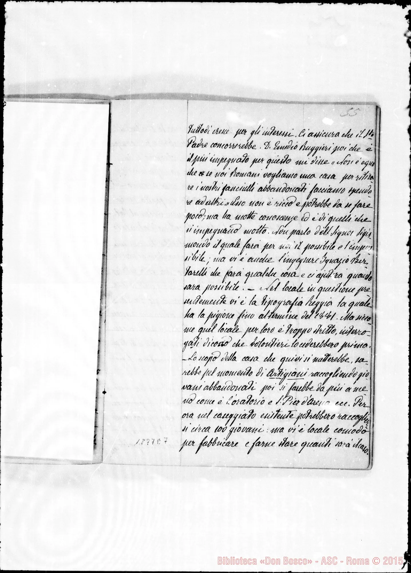Fotogramma E 7 — Verbali del Cap. Sup. Quaderno II, ms. originale Barberis (1878-1879)