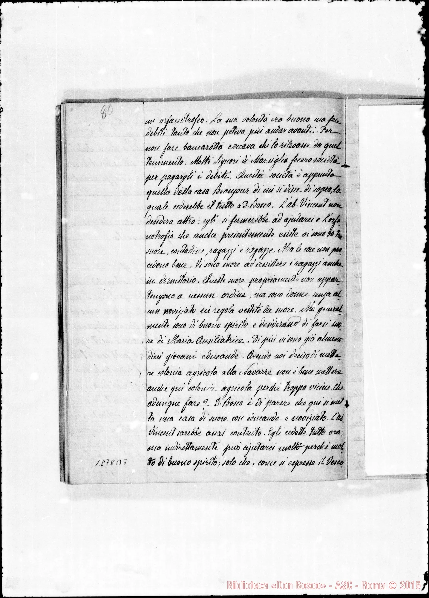 Fotogramma B 7 — Verbali del Cap. Sup. Quaderno II, ms. originale Barberis (1878-1879)