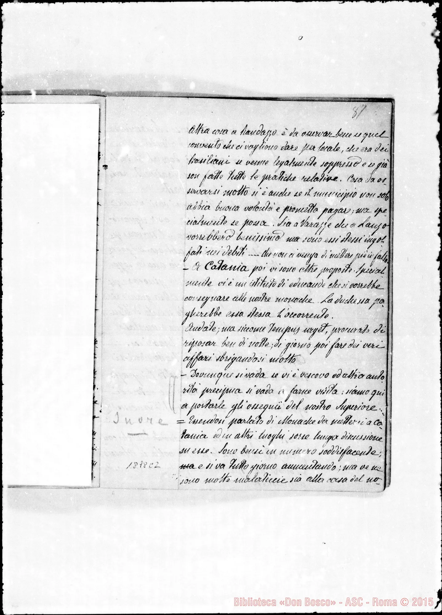 Fotogramma C 2 — Verbali del Cap. Sup. Quaderno II, ms. originale Barberis (1878-1879)