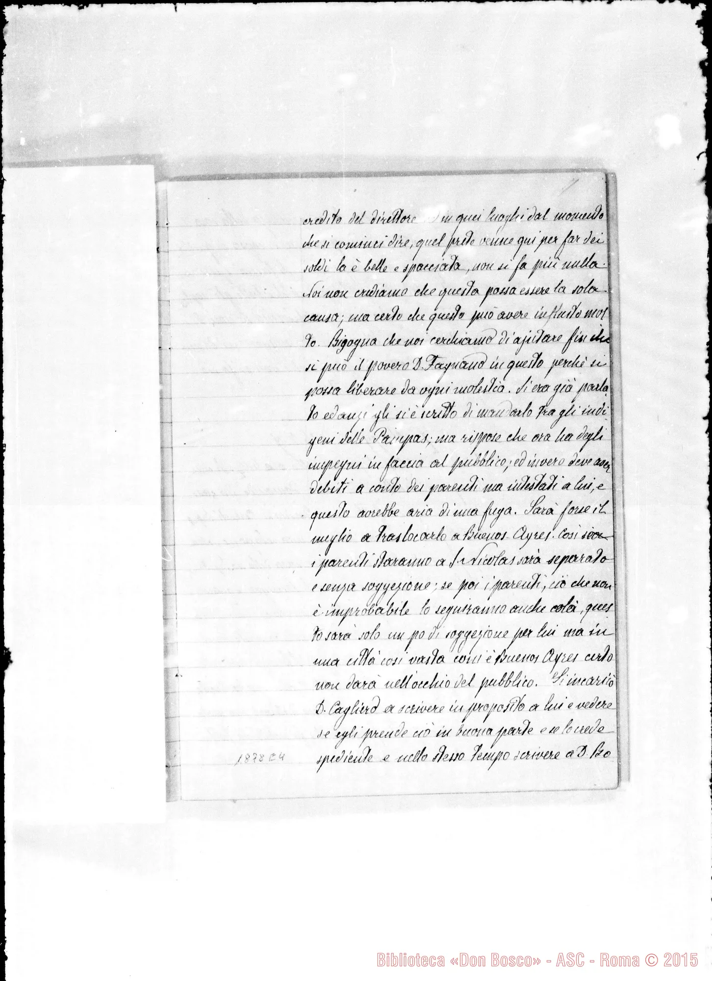 Fotogramma E 4 — Verbali del Cap. Sup. Quaderno III, ms. originale Barberis (aprile-giugno 1879)