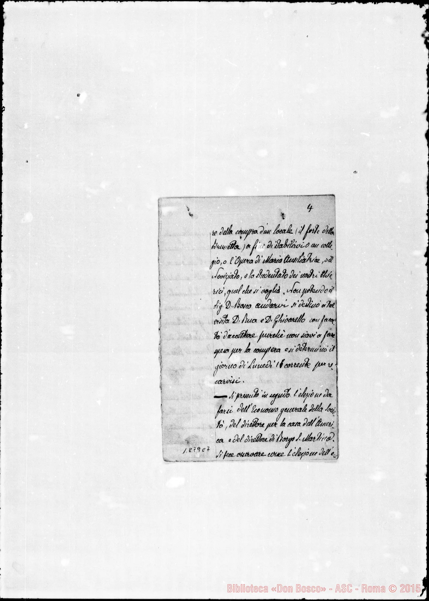Fotogramma C 7 — Memorie di D. Barberis delle sedute del Cap. Sup. (agosto e novembre 1875)