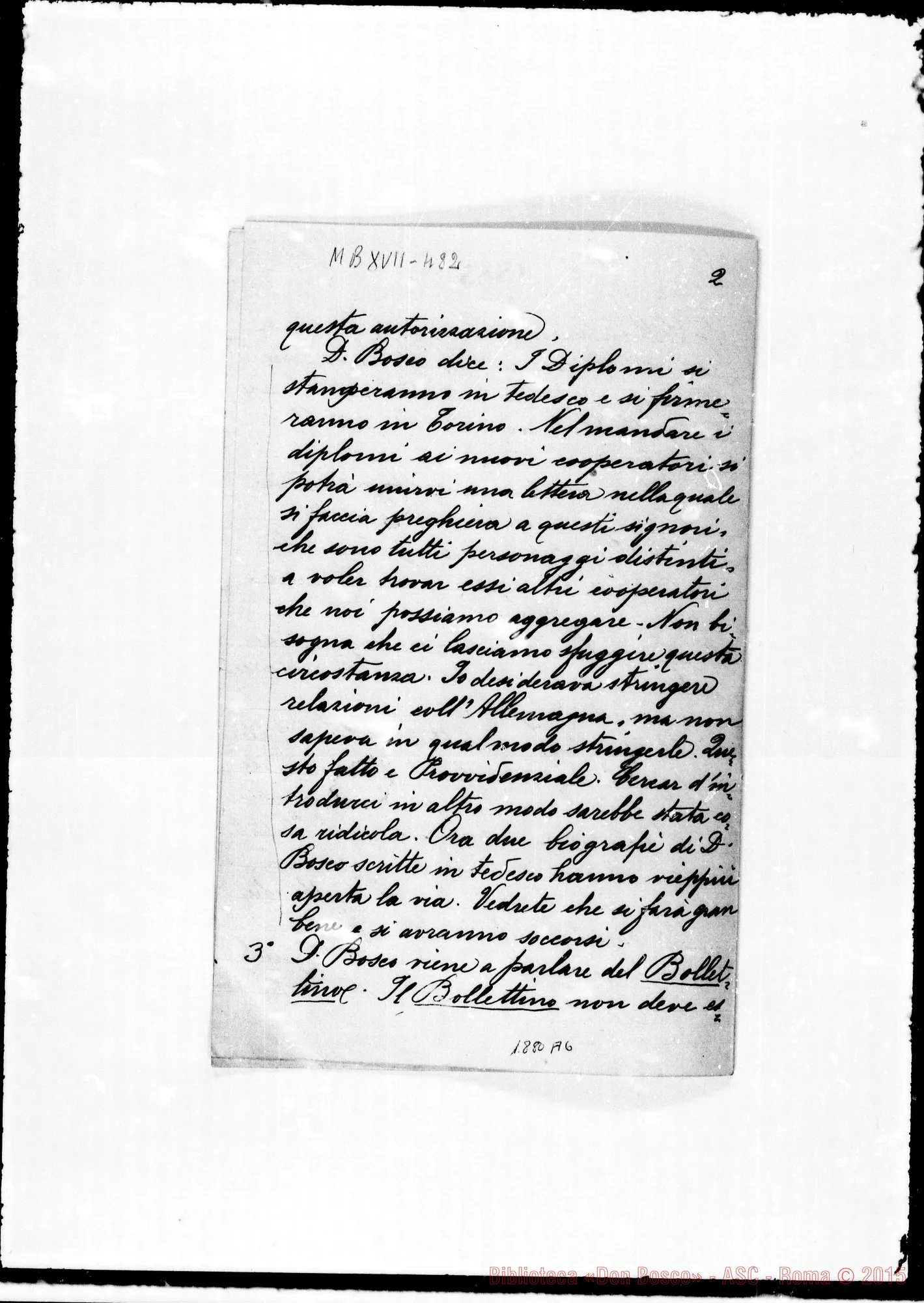 Fotogramma A 6 — 17- 9-1885. Ms.