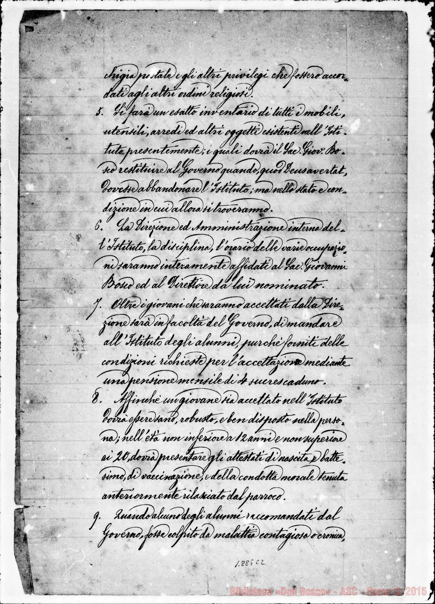 Fotogramma C 2 — Quito: Convenzione con il Governo della Repubblica del Equatore. Firma Bosco