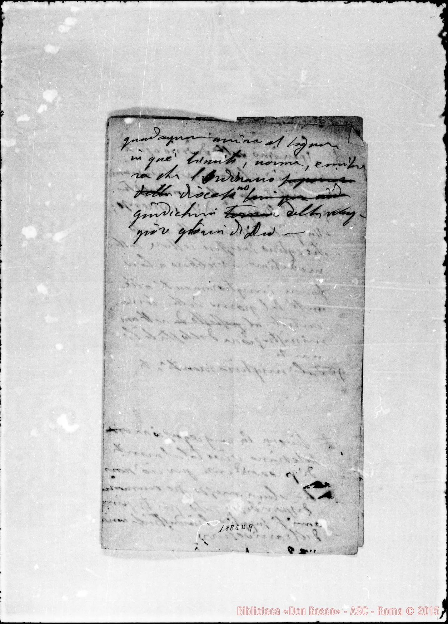 Fotogramma D 9 — S. Francisco (California): Progetto di convenzione. Ms. autogr. Bosco