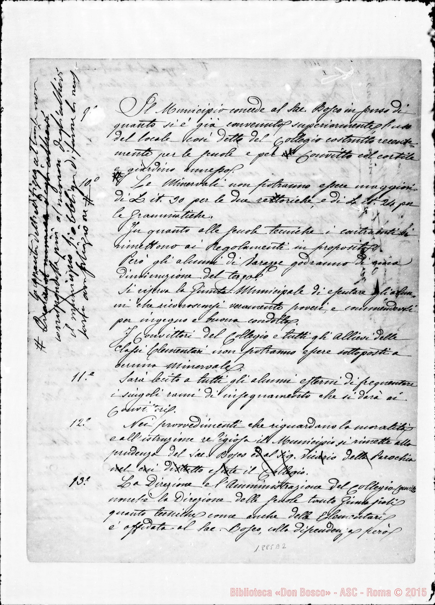 Fotogramma E 2 — Varazze: Capitolato. Ms. con correz. E aggiunte autogr. Bosco