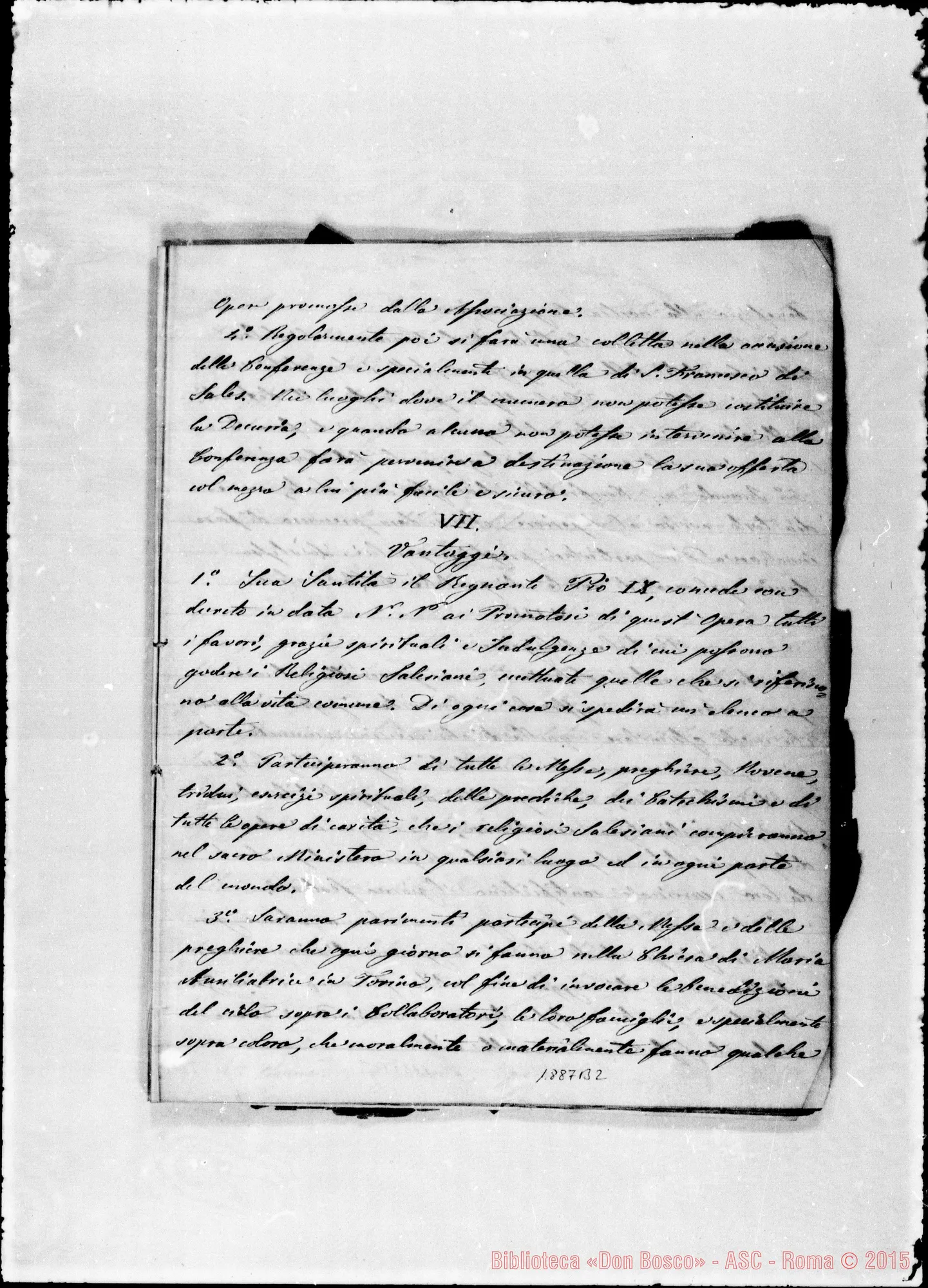 Fotogramma B 2 — «…modo pratico per giovare al buon Costume». Ms. d’altro