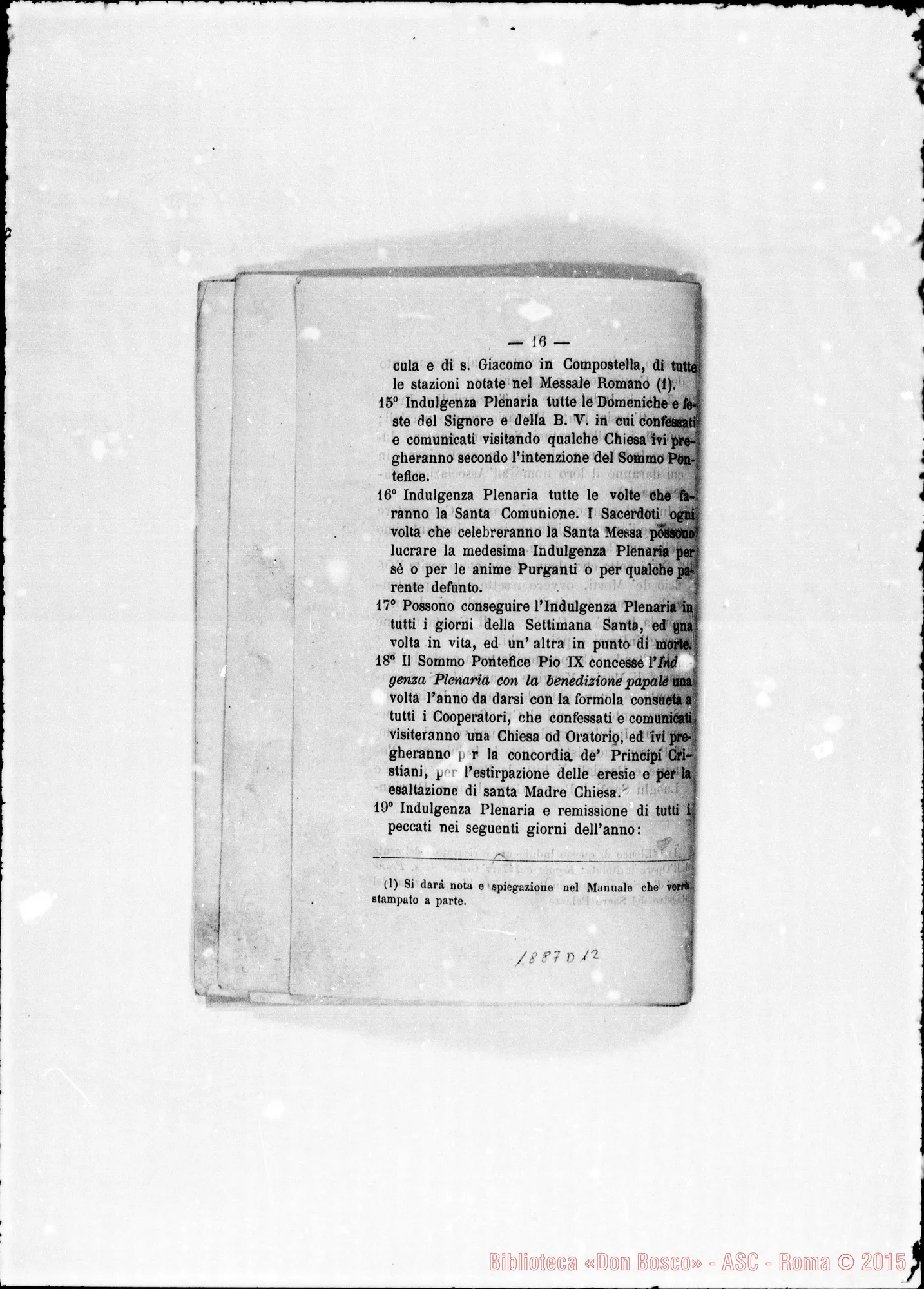 Fotogramma D 12 — «Modo pratico per giovare…» Stampato. Autogr. Bosco A prima pagina