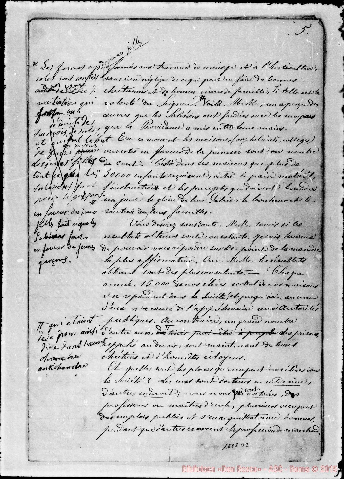 Fotogramma D 2 — Conferenza ai coop. di Marsiglia, 20-2-1880. Ms. d’altro con annotaz autogr. Bosco