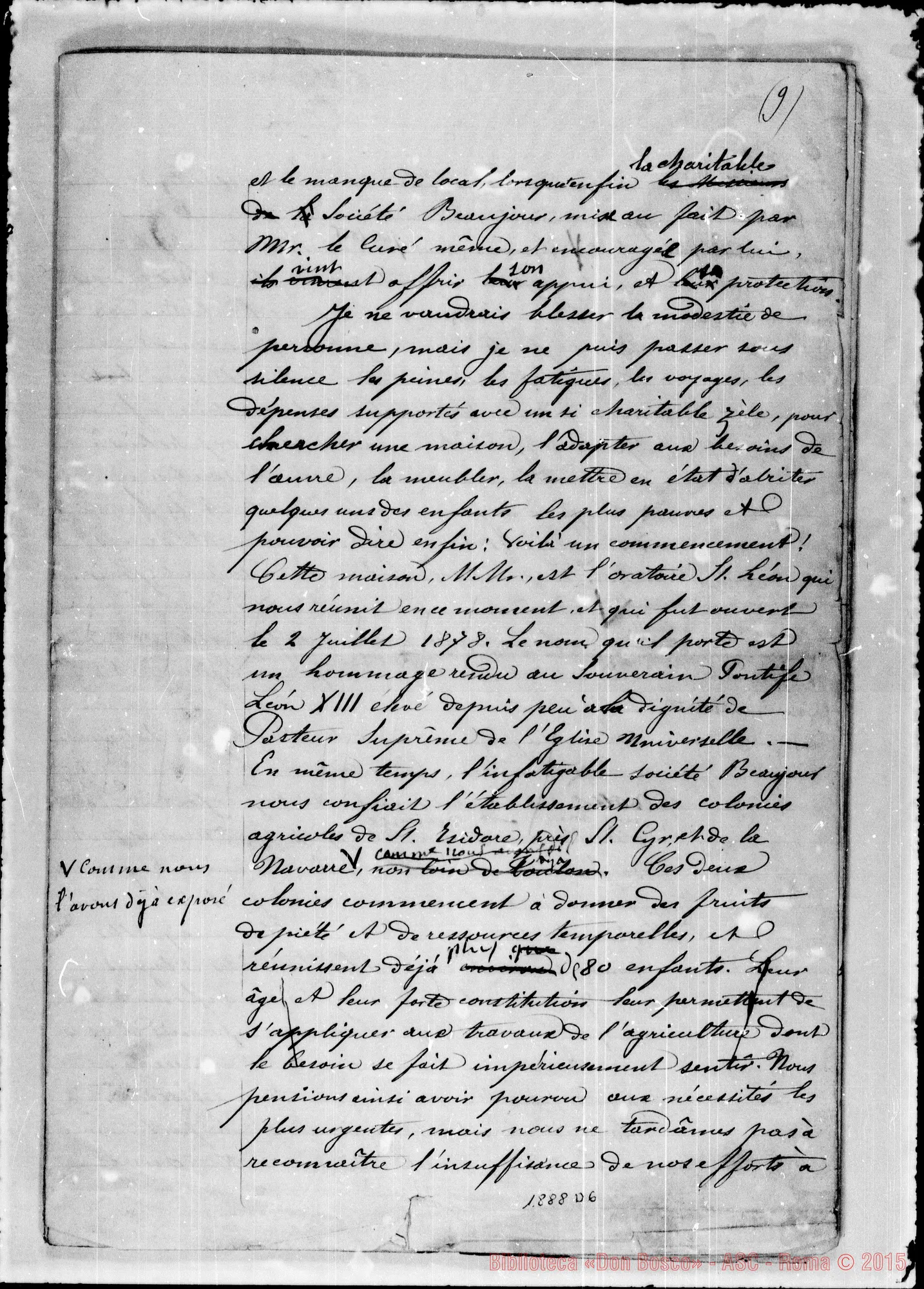 Fotogramma D 6 — Conferenza ai coop. di Marsiglia, 20-2-1880. Ms. d’altro con annotaz autogr. Bosco