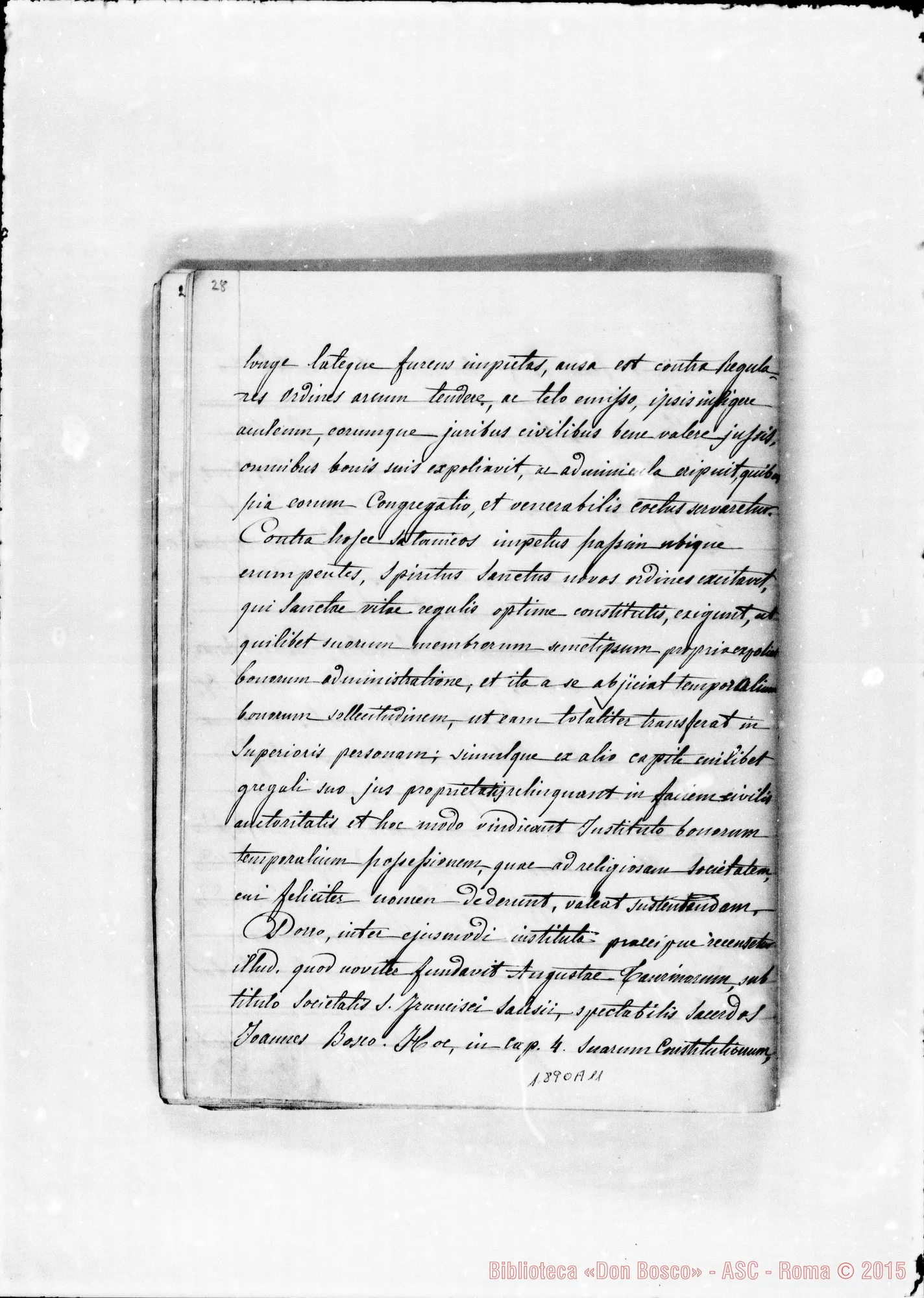 Fotogramma A 11 — Commendatizie di parecchi vescovi E cardinali. Quaderno ms. Berto. Copia