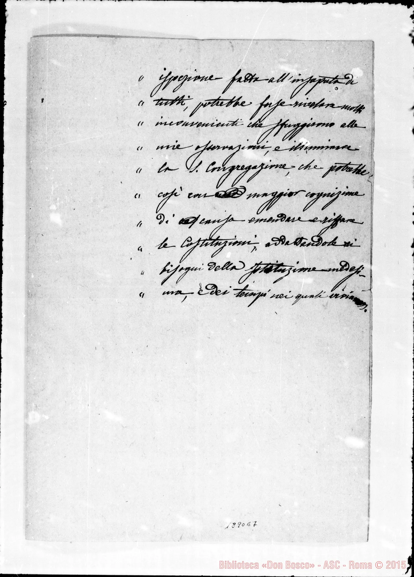 Fotogramma E 7 — Memoria di D. Berto su Mons. Riccardi