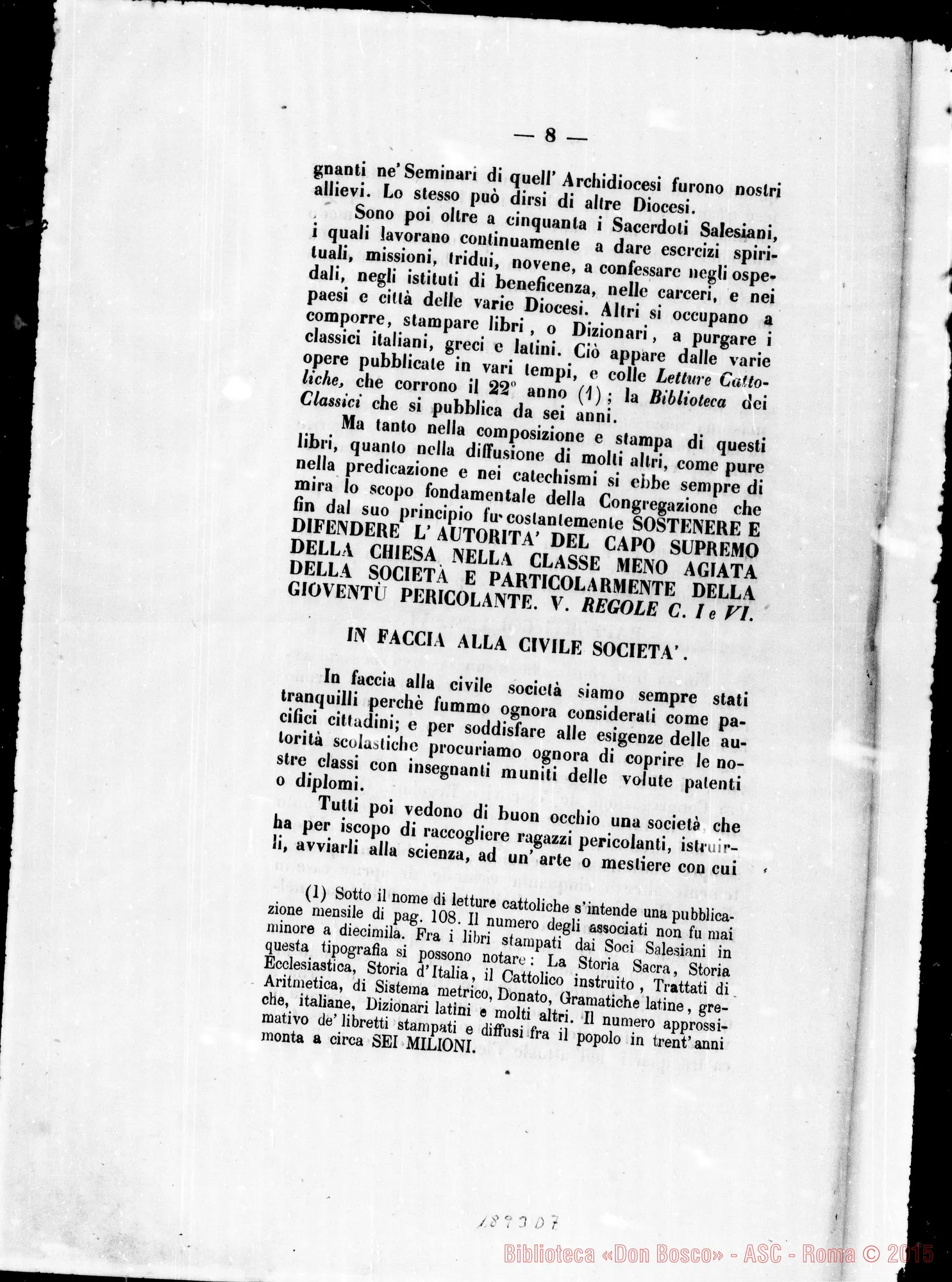 Fotogramma D 7 — Riassunto delle precedenti osservazioni… Stampato