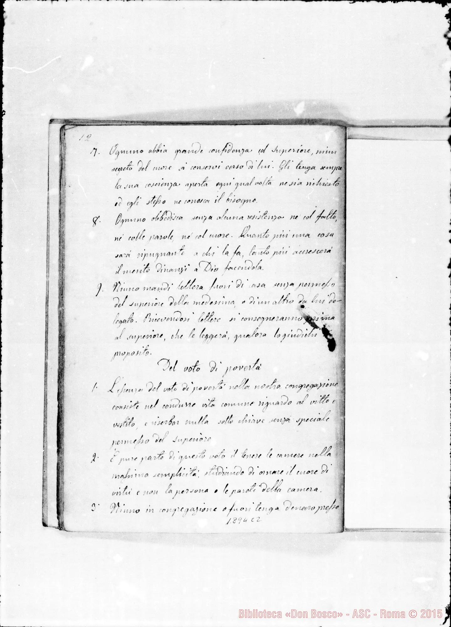 Fotogramma C 2 — «Società di S. Frco. di Sales». Copia completa. Correz. Bosco (58-59)