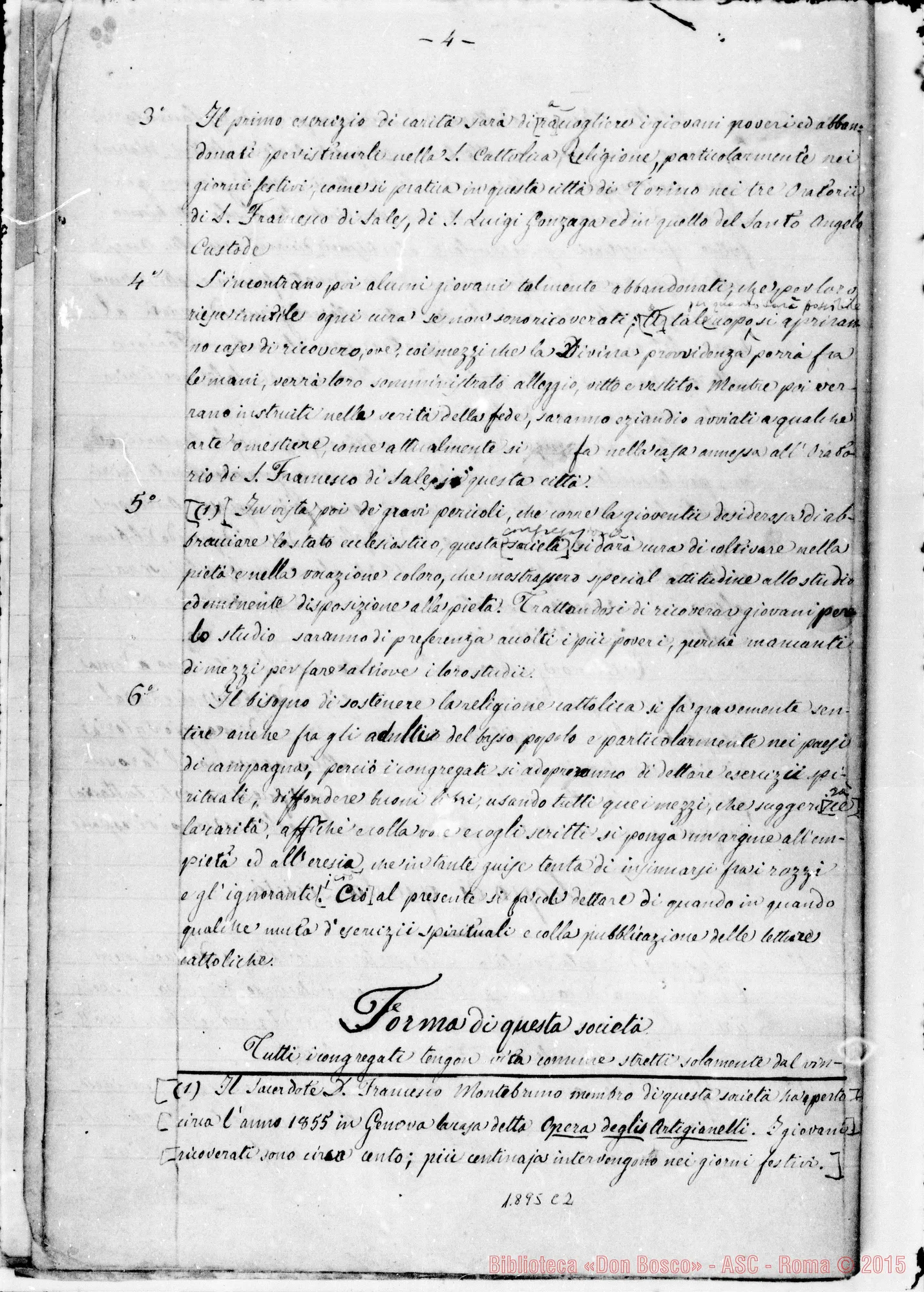 Fotogramma C 2 — Una copia come questa fu inviata A Mons. Fransoni con firme E supplica