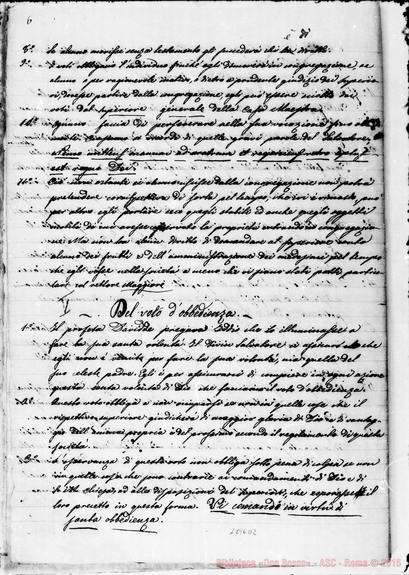 Fotogramma D 2 — Copia integra post Decretum laudis. Correz. autogr. Bosco
