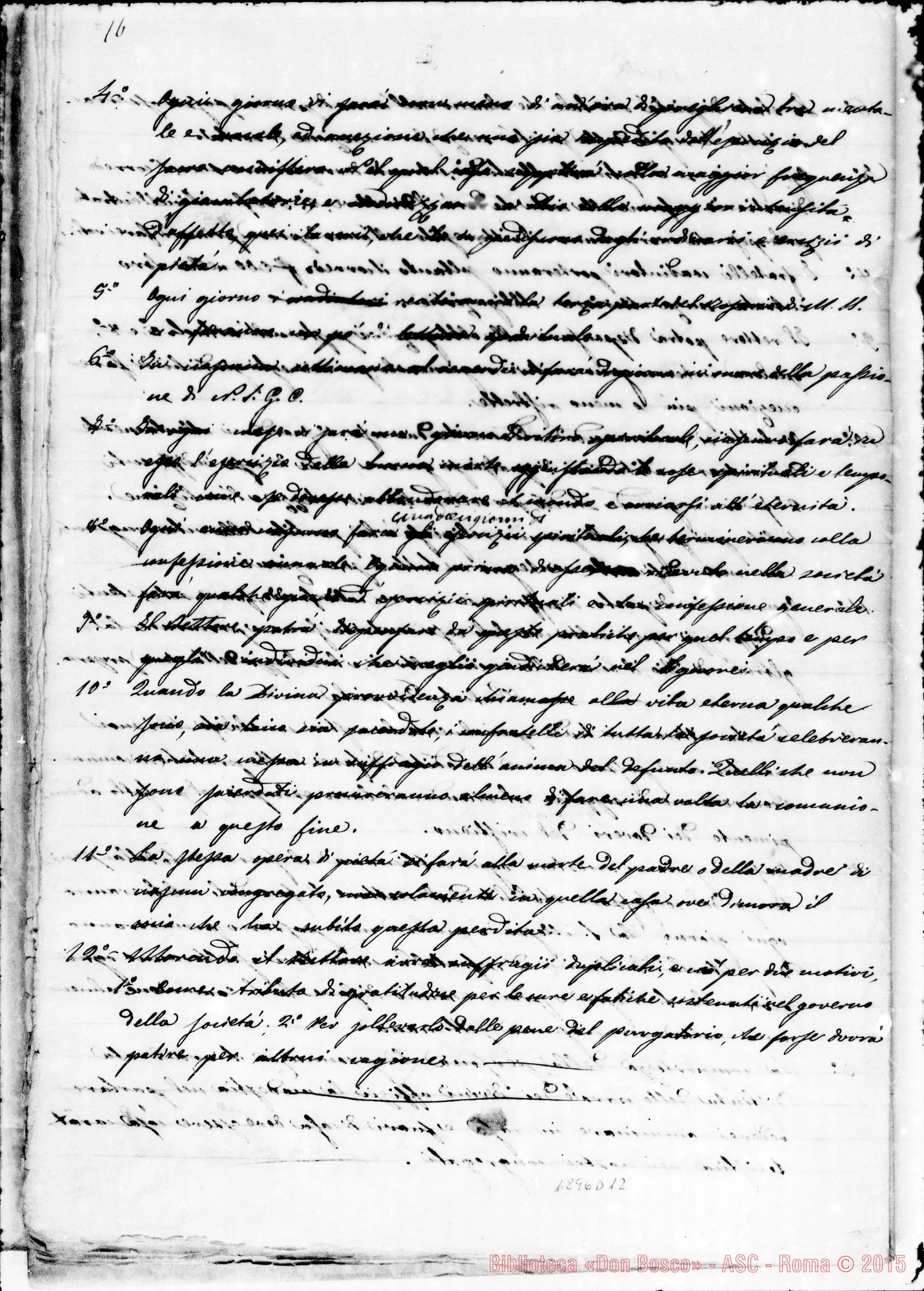 Fotogramma D 12 — Copia integra post Decretum laudis. Correz. autogr. Bosco
