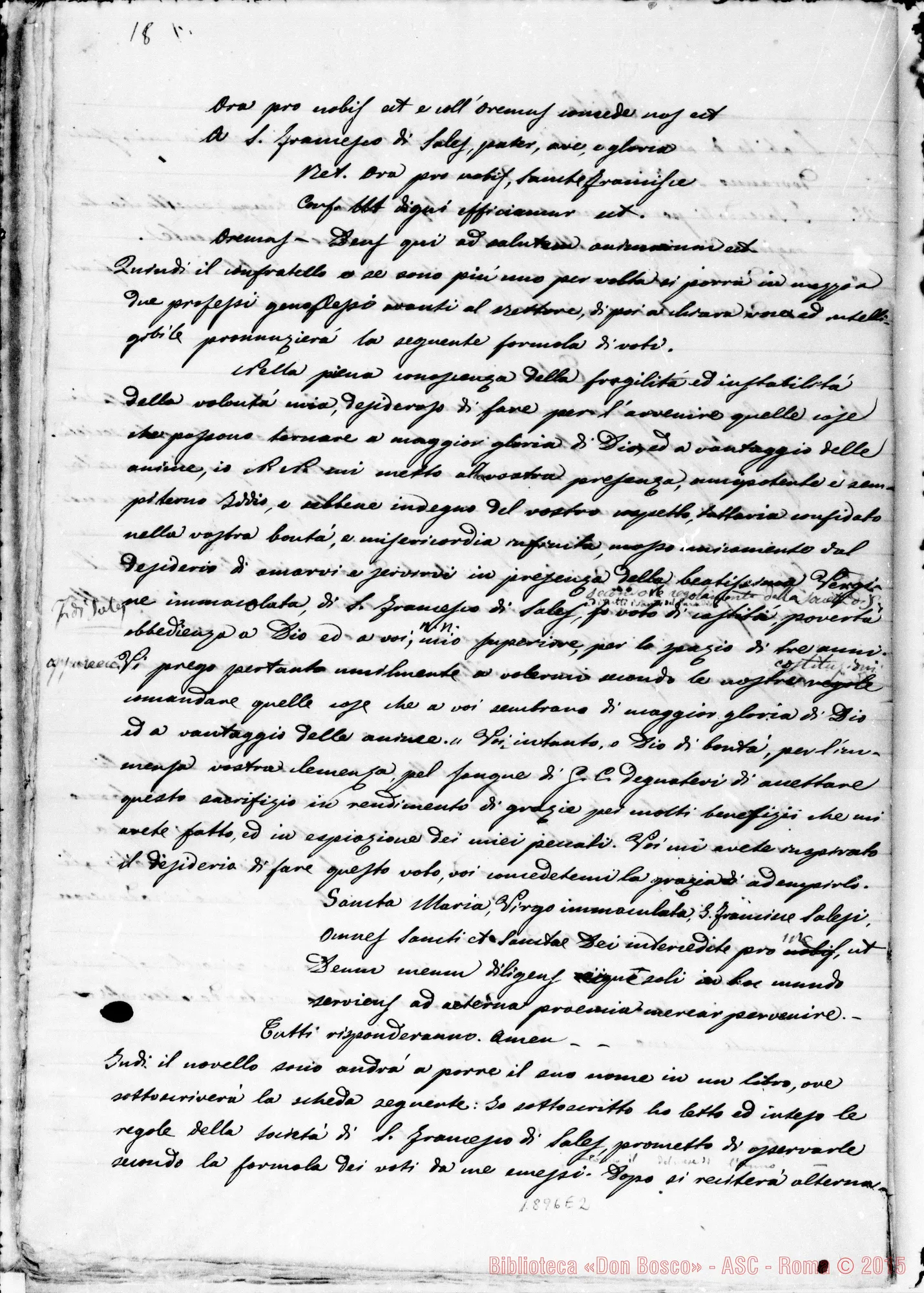 Fotogramma E 2 — Copia integra post Decretum laudis. Correz. autogr. Bosco