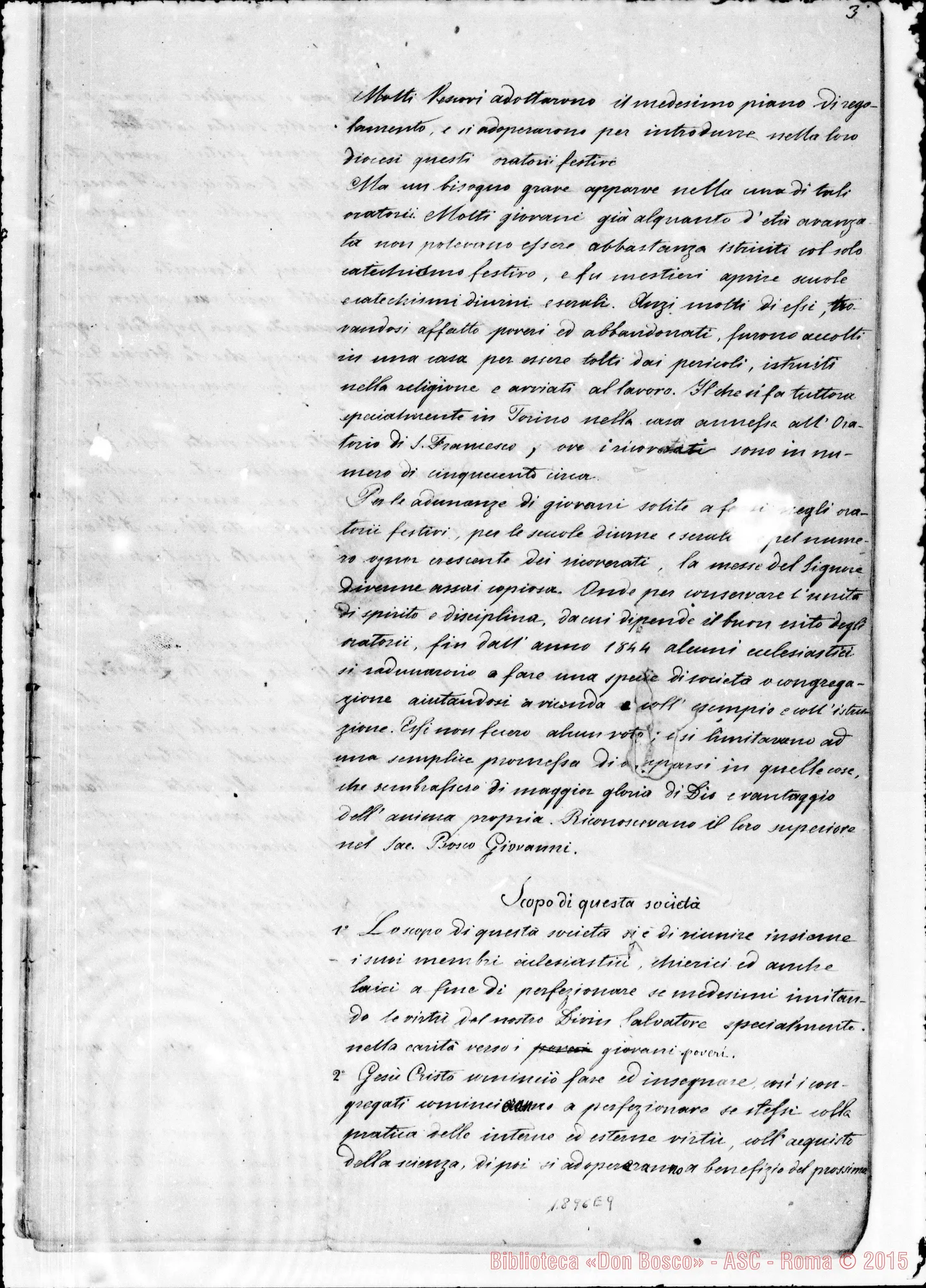 Fotogramma E 9 — Nuova redazione secondo la copia del 1861. Correz. Rua