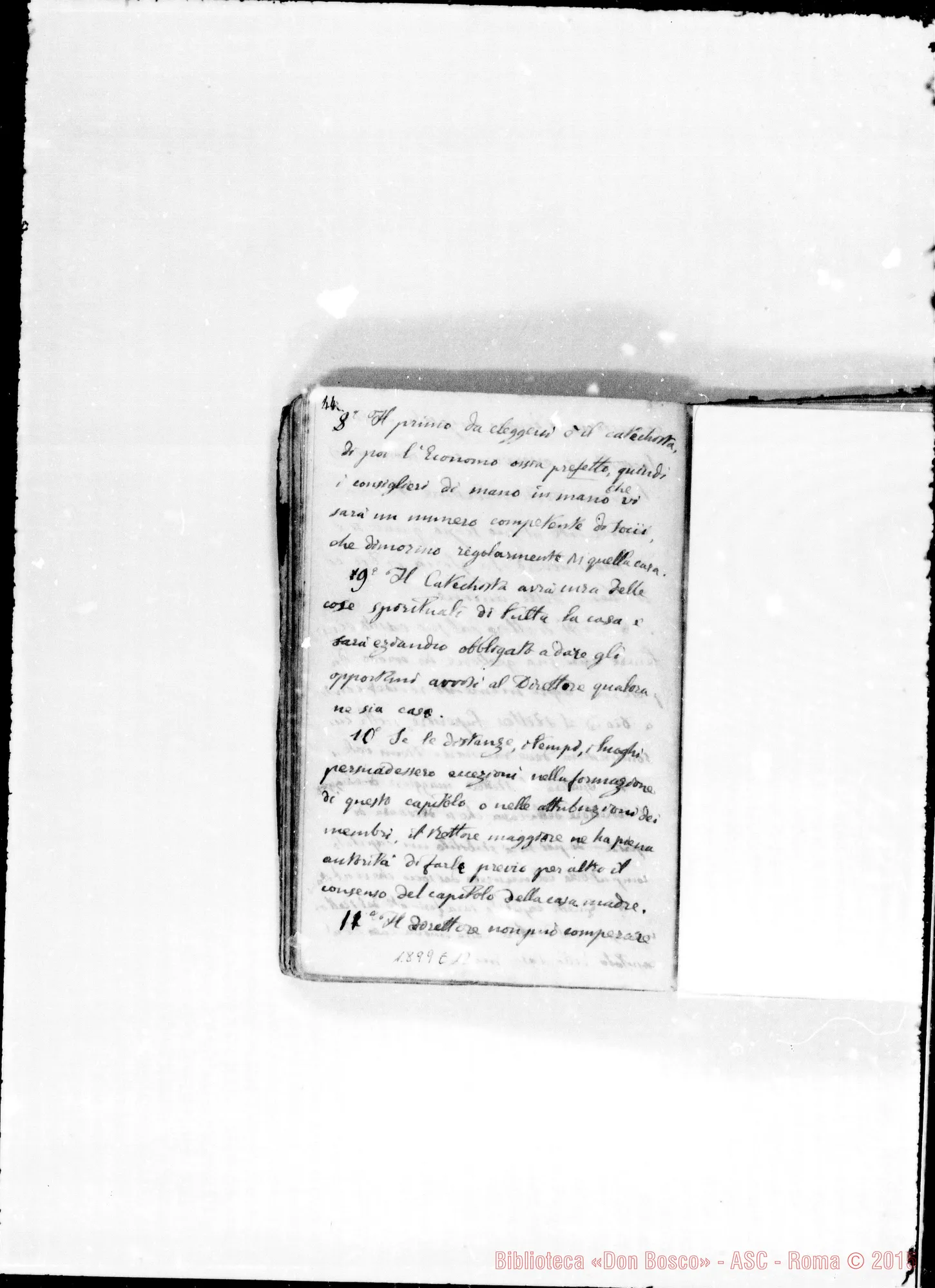Fotogramma E 12 — Quaderno contenendo: Regolamento antico, circolari di D. Bosco, deliberazioni prese nelle conferenze E Capitoli, elenco dei soci…