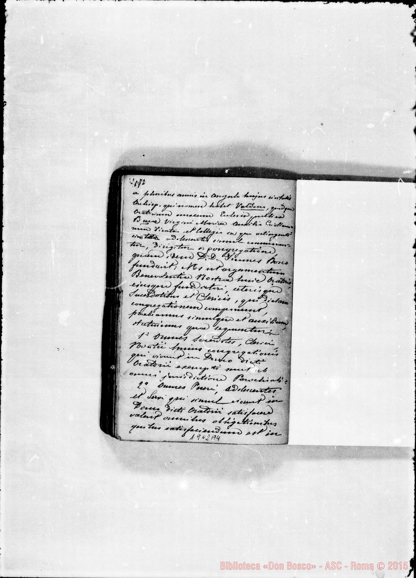 Fotogramma A 4 — Quaderno contenendo: Regolamento antico, circolari di D. Bosco, deliberazioni prese nelle conferenze E Capitoli, elenco dei soci…