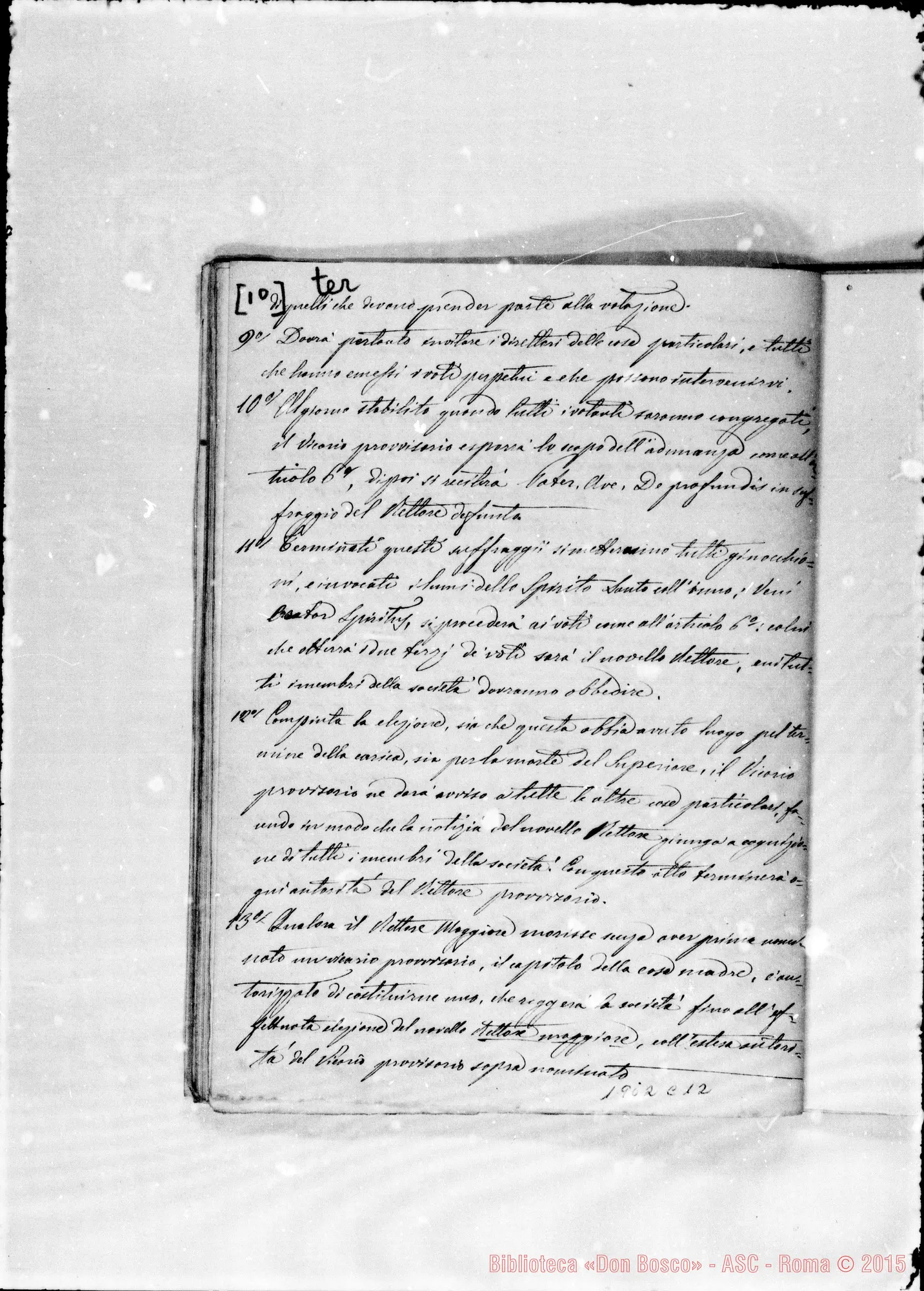 Fotogramma C 12 — Copia senza correzioni, posteriore al Decretum laudis
