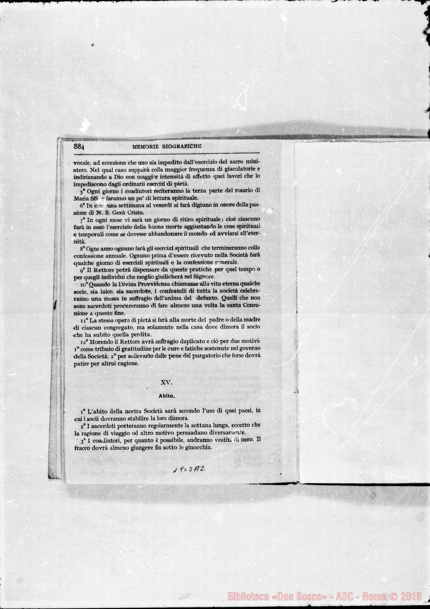 Fotogramma A 2 — Regole inviate A Roma nel 1864. Commendatizie. Breve notizia. Stampato
