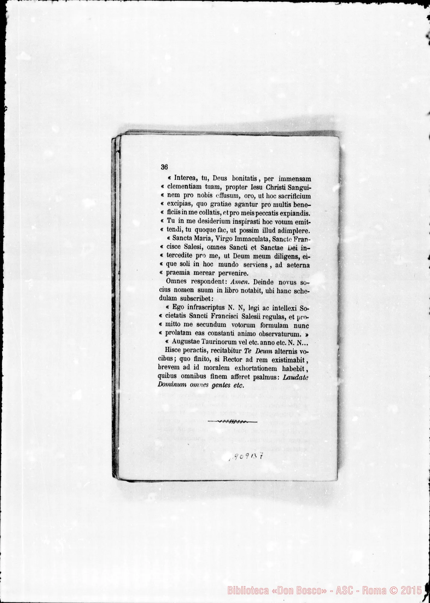 Fotogramma B 7 — Redazione stampata nel 1873 con annotaz. di D. Amedei