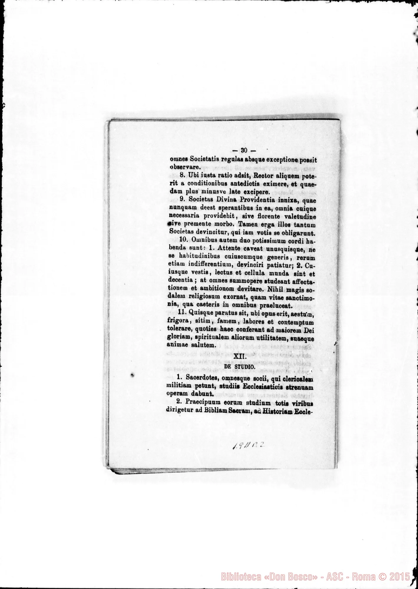 Fotogramma B 2 — Edizione latina stampata. Ms. in copertina