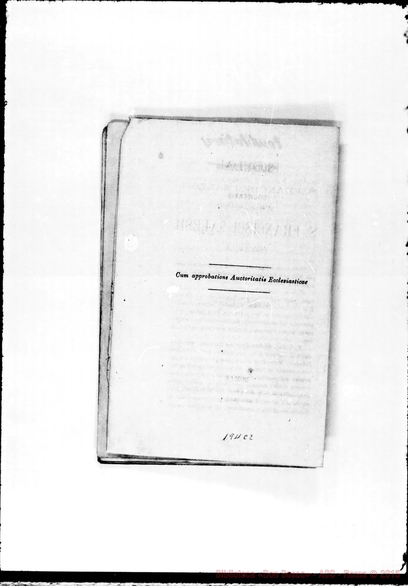 Fotogramma C 2 — Edizione latina stampata. Correzioni ms.