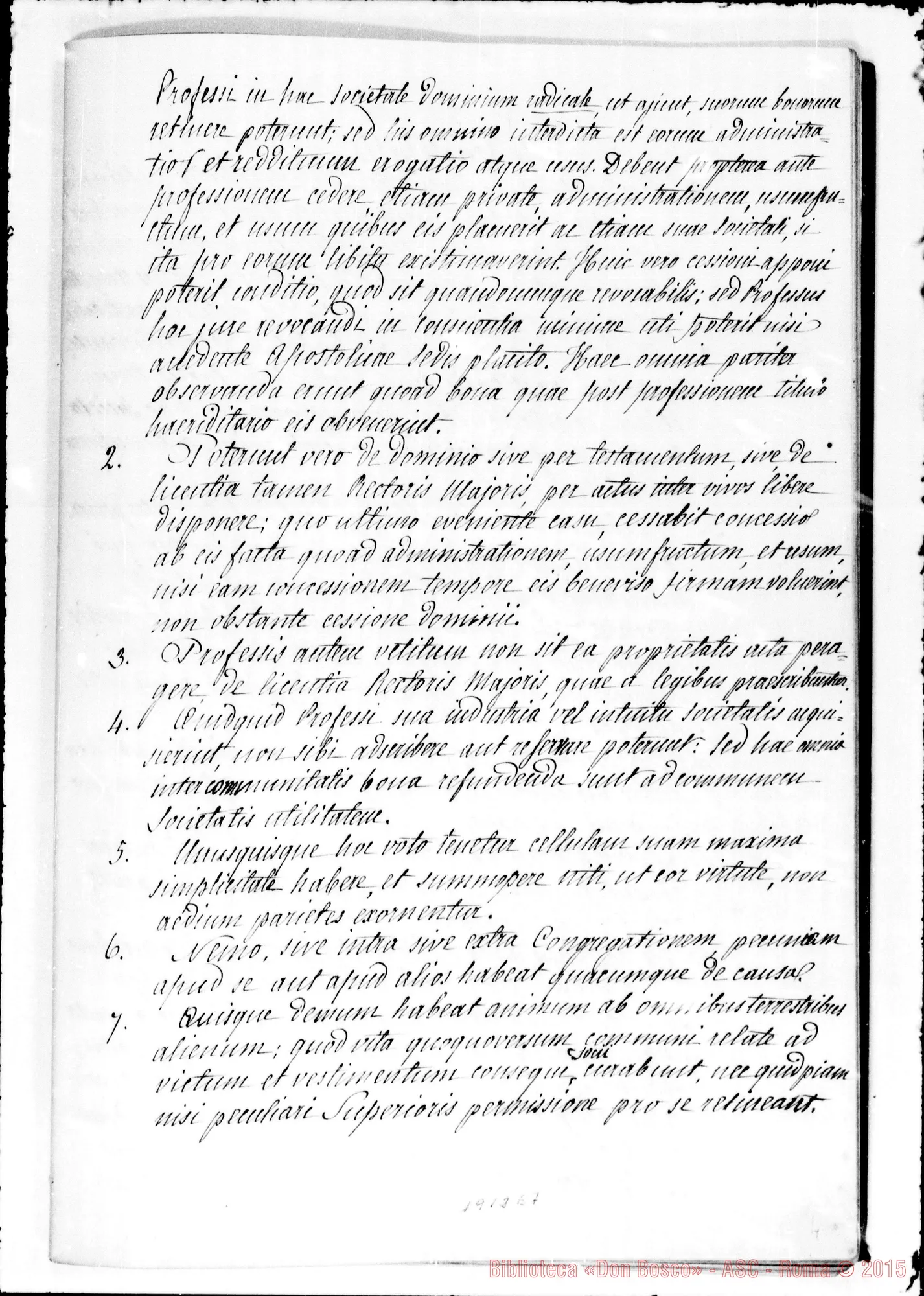 Fotogramma E 7 — REDAZIONE LATINA MS. APPROVATA DALLA SANTA SEDE CON DECRETO del 13-4-1874 della S.C. dei VV. E RR. Firma autogr. Card. Bizarri. Ms. Berto