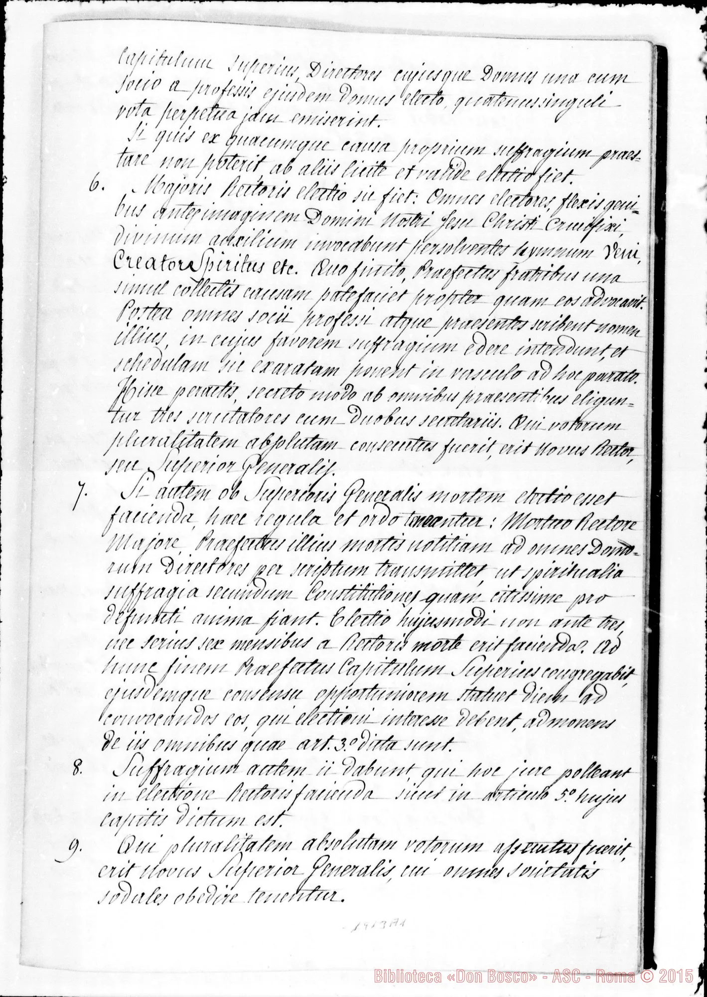 Fotogramma A 1 — REDAZIONE LATINA MS. APPROVATA DALLA SANTA SEDE CON DECRETO del 13-4-1874 della S.C. dei VV. E RR. Firma autogr. Card. Bizarri. Ms. Berto