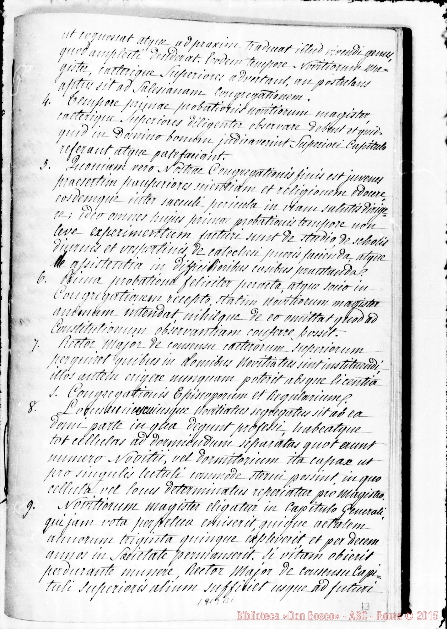 Fotogramma B 1 — REDAZIONE LATINA MS. APPROVATA DALLA SANTA SEDE CON DECRETO del 13-4-1874 della S.C. dei VV. E RR. Firma autogr. Card. Bizarri. Ms. Berto