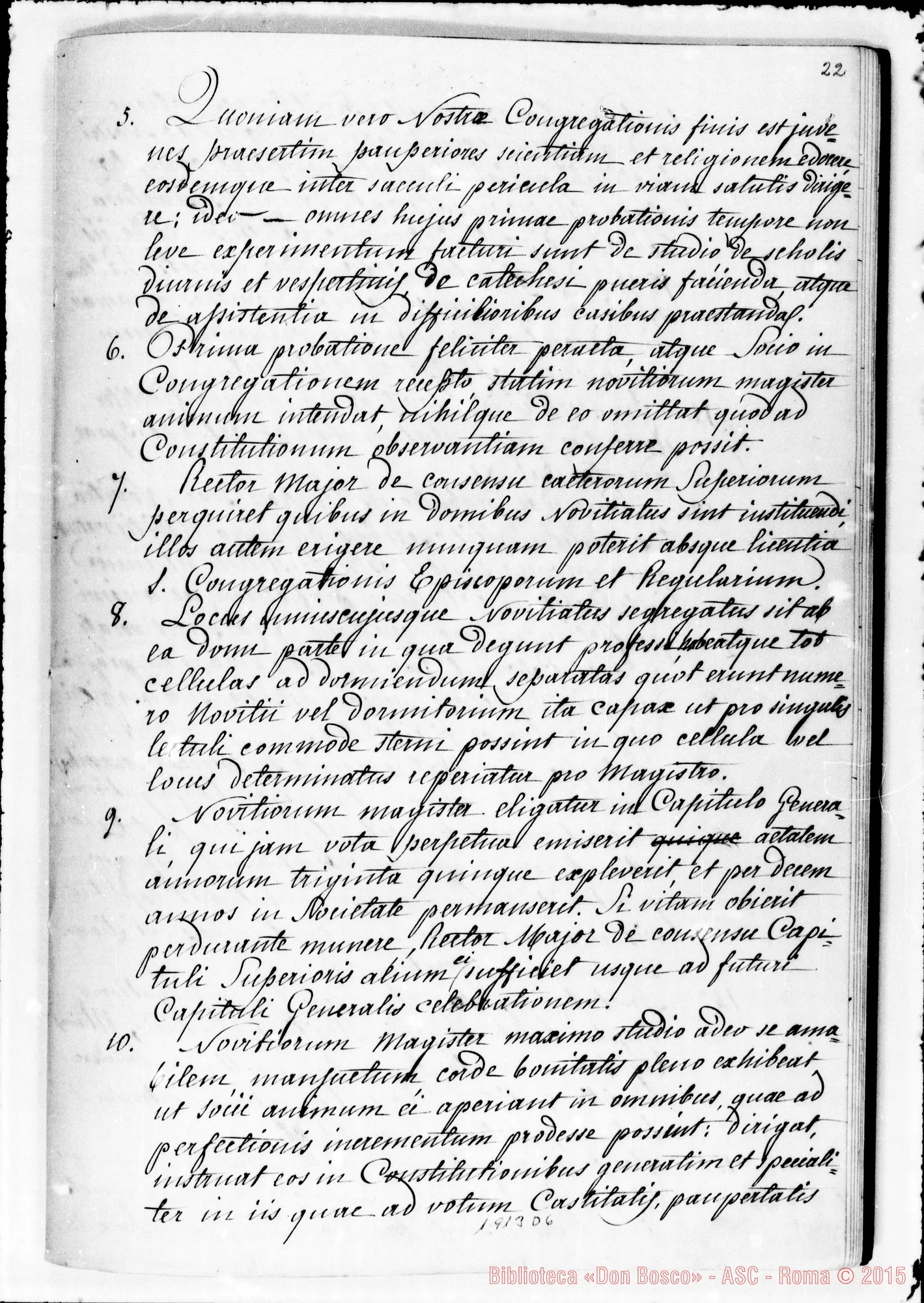 Fotogramma D 6 — Copia del documento anteriore con correz. autogr. Bosco