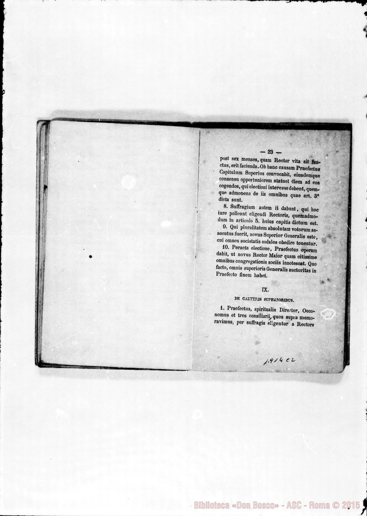 Fotogramma C 2 — «Regulae seu Constitutiones». Postille E correz. autogr. Bosco E Bonetti