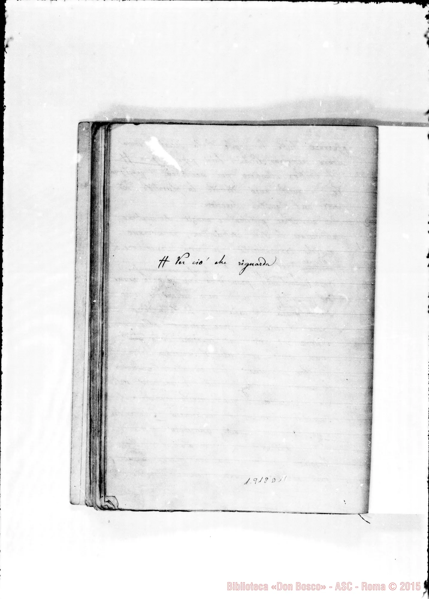 Fotogramma D 11 — UNA PRIMA TRADUZIONE ITALIANA. Ms. con correz. autogr. Bosco
