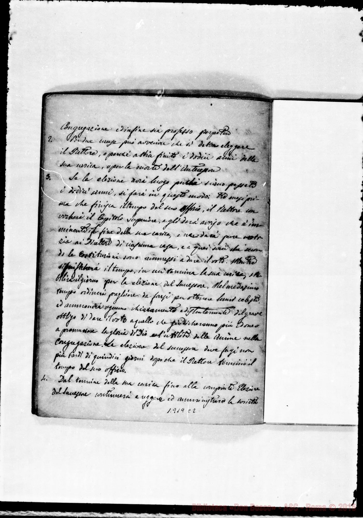 Fotogramma C 2 — Copia pulita dell’anteriore documento