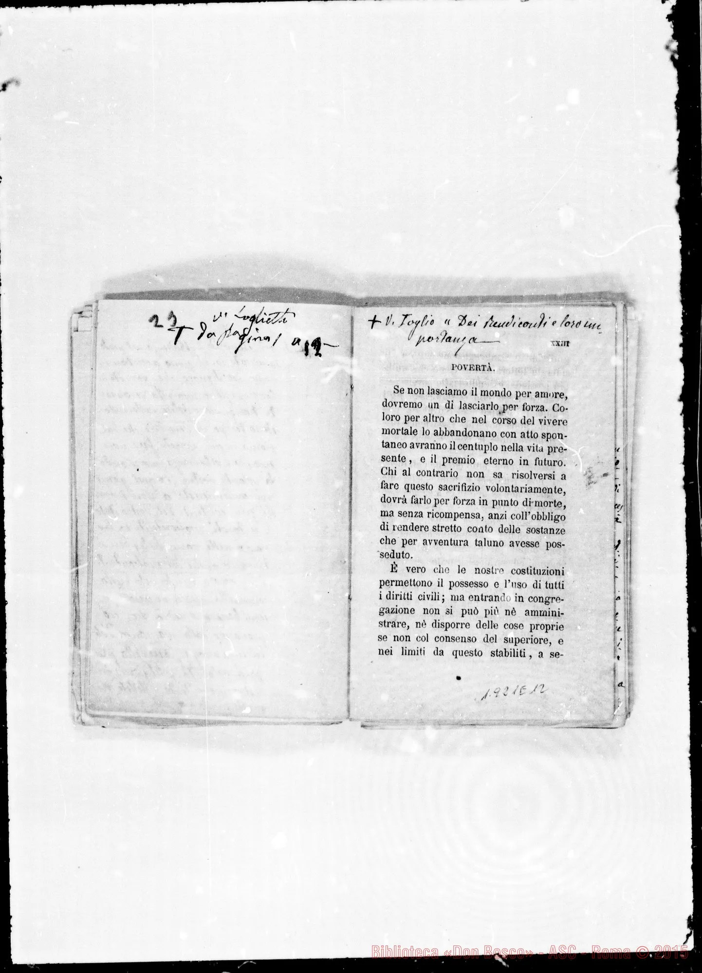 Fotogramma E 12 — Prima Edizione in lingua italiana. Bozze con correz. ms. anche autogr. Bosco