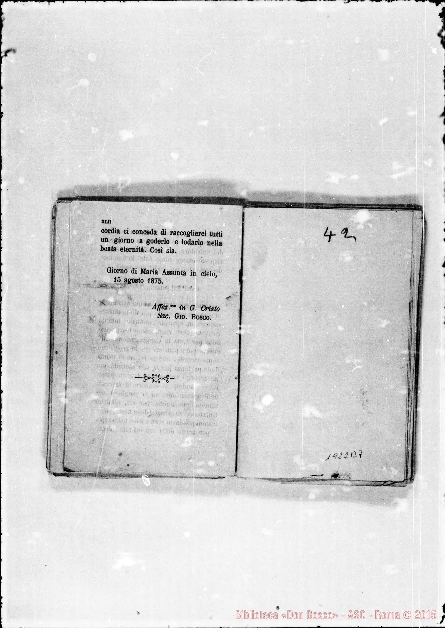 Fotogramma B 7 — Prima Edizione in lingua italiana. Bozze con correz. ms. anche autogr. Bosco