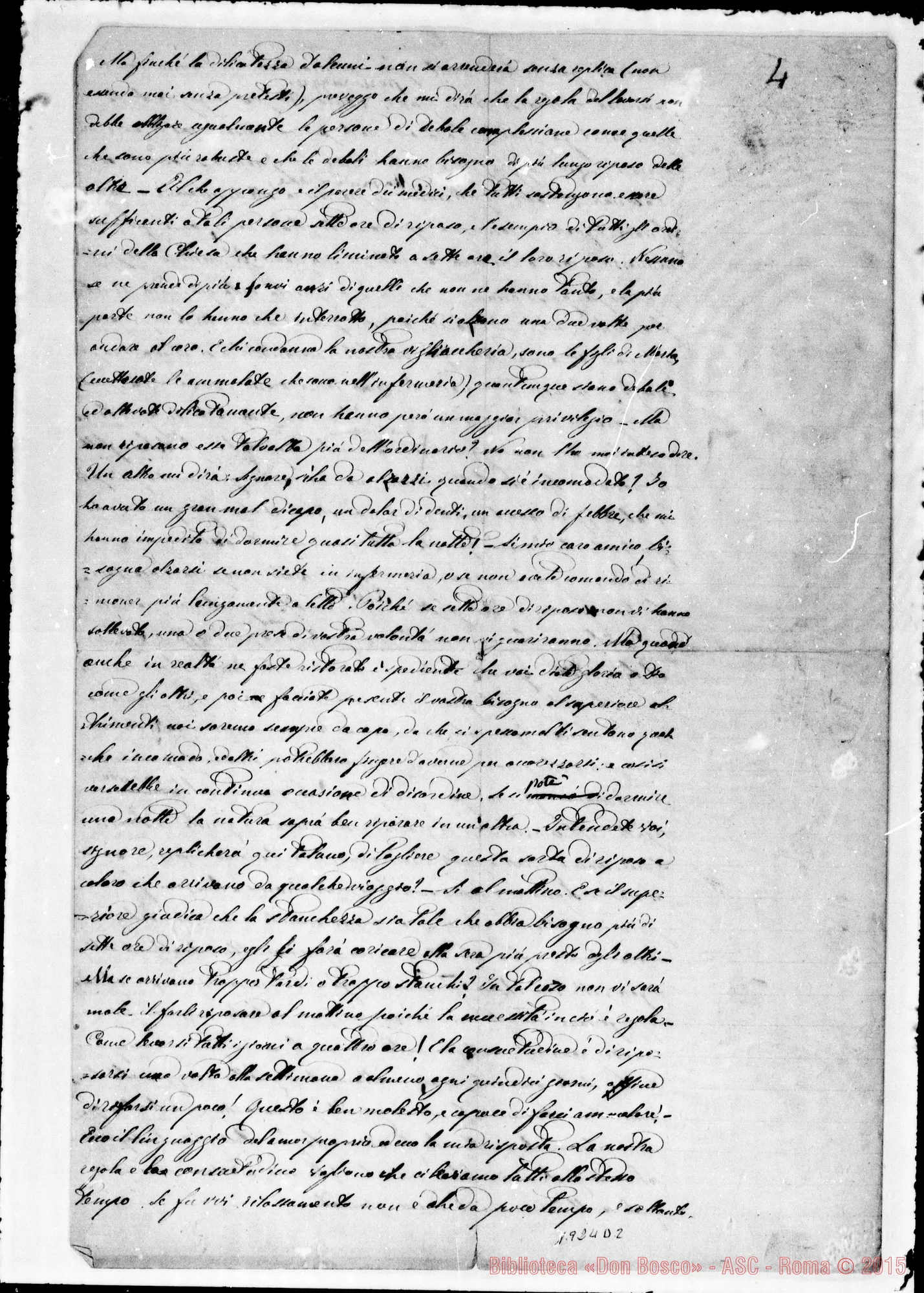 Fotogramma D 2 — Appendice alla ediz. Italiana: Lettera di S. Vincenzo de’ Paoli. Autogr. Bosco